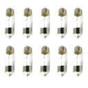 Set 10 lampade alogene siluro T11 31mm 12V 5W SV8,5-8 per interni e targa auto