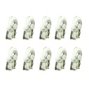 Set 10 lampade alogene T10 W2W 12V 2W tutto vetro W2,1x9,5d per auto