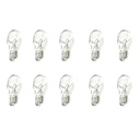 10x Lampade Alogene T15 W16W 12V 16W Wedge Tutto Vetro Retromarcia Posizione