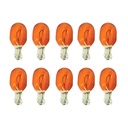 Set 10 lampade alogene T20 WY21W 12V 21W arancione amber per frecce auto