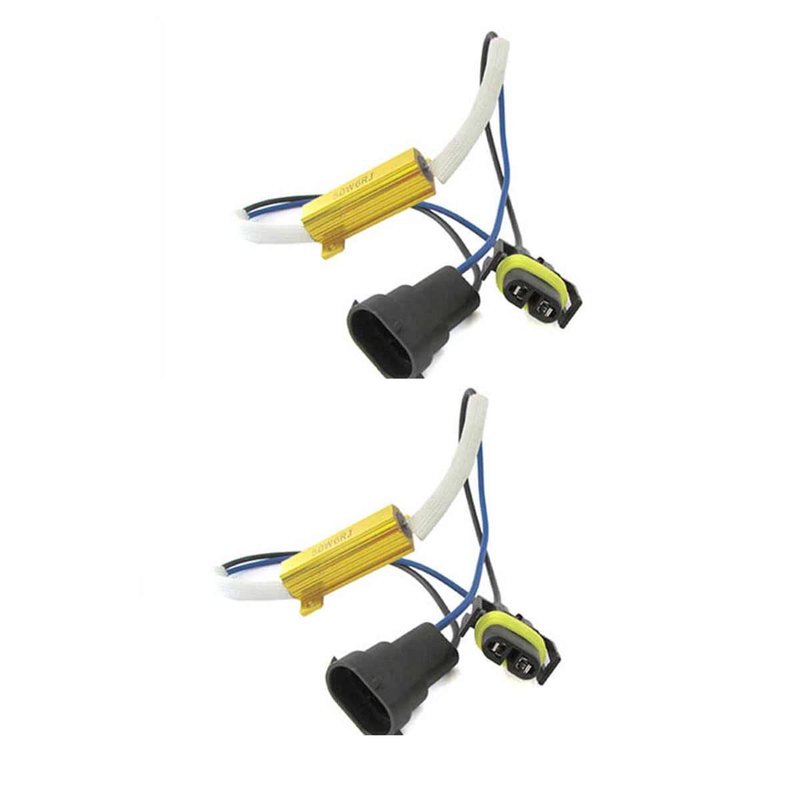 Coppia filtri Canbus LED H8 H11 50W 5 Ohm no errore anti sfarfallio auto