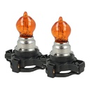 Coppia lampade alogene PY24W 12V 24W amber per frecce anteriori Audi BMW Fiat