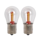 2x Lampada LED BA15s S25 P21W COB 12V 24V 300lm 1.7W Bianco Freddo H50mm