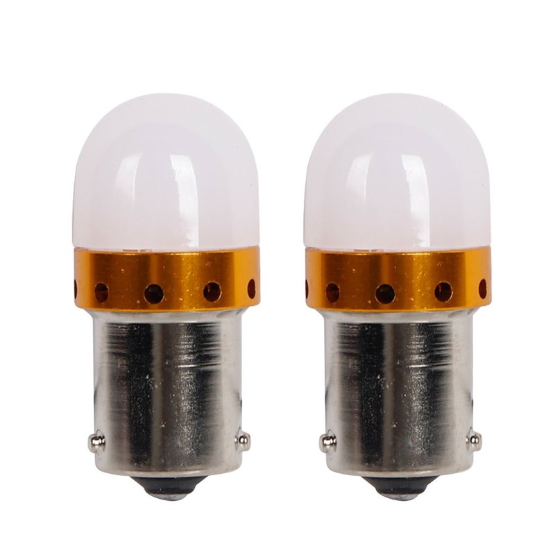 2 Pezzi Lampada LED BAU15S PY21W Rossa 9 SMD 3030 12V 24V 300lm 3.5W Piedi Storti