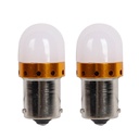 2 Pezzi Lampada LED BAU15S PY21W Rossa 9 SMD 3030 12V 24V 300lm 3.5W Piedi Storti