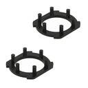 2 Pezzi Portalampada Kit Full Led H7 Foro 24mm Compatibile con Opel Honda Mazda