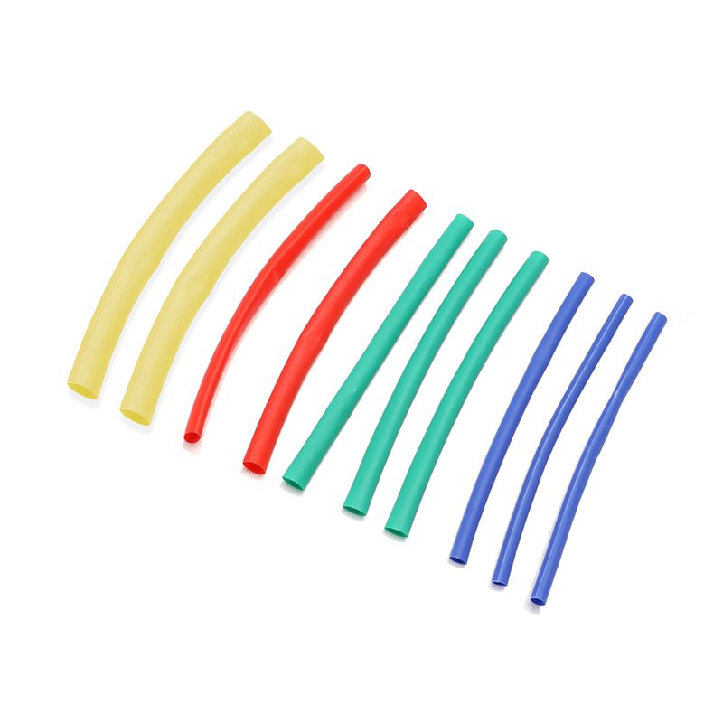 10 Pezzi Guaine Termorestringente Colorato Lunga 12cm Diametro Assortito 3mm 4mm 5mm 6mm