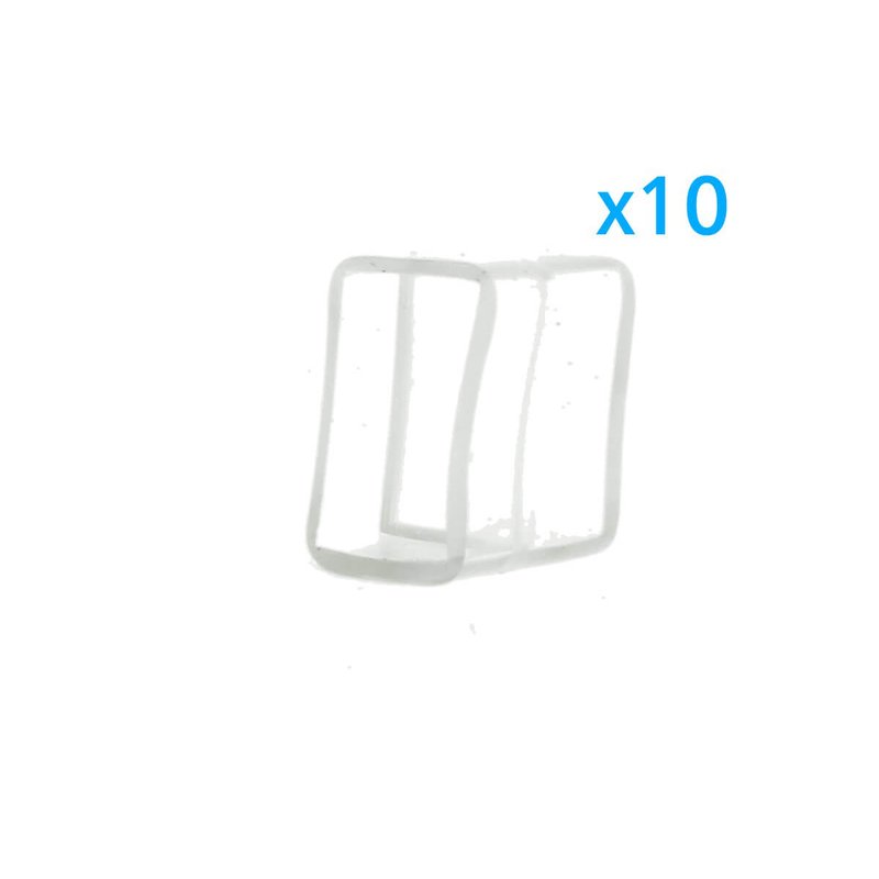 [CL2201159] 10 PZ Gommini PVC Morbida 15X9 mm per Chiusure Striscia Bobina Led Impermeabile