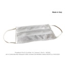 12 pezzi mascherine TNT bianche copri viso protettive, Made in Italy