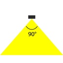 2 Kit Fari LED Lineari Binario Trifase 1 5M 50W 3000K 90 Gradi Bianchi con DIP Switch