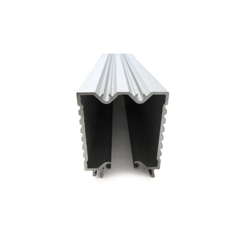 2 Metri Barra Staffa per Fissaggio Muro e Alimentatore LED per Profilo Alluminio BA2001