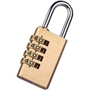 2 Pezzi Lucchetti a Combinazione 4 Cifre Altezza Anello 20mm per Valigia Zaino Armadietto