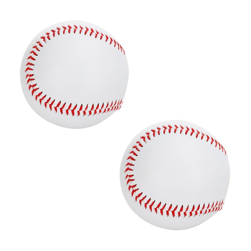 2 Pezzi Palla da Baseball Softball per Training Sport e Tempo Libero Colore Blu Biianco e Giallo Diametro 7cm