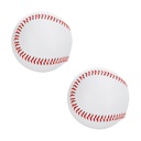 2 Pezzi Palla da Baseball Softball per Training Sport e Tempo Libero Colore Blu Biianco e Giallo Diametro 7cm