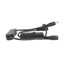 2 PZ Interruttori ON OFF Neri con Presa Femmina DC JACK e Spina Maschio 5,5mm x 2,1mm