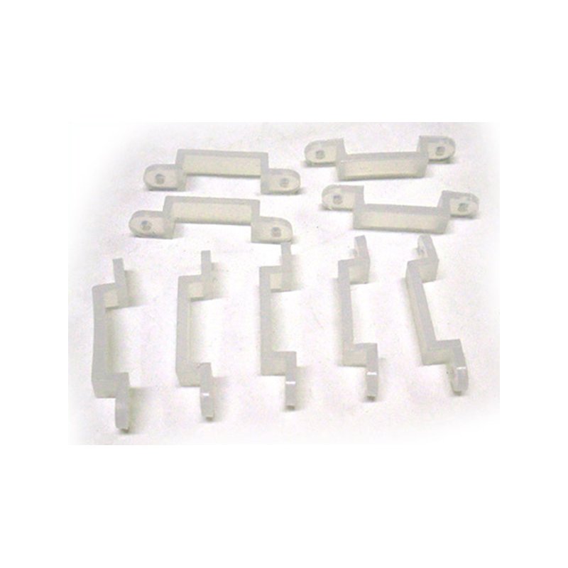 [CL5051] 20 PZ Clip Per Fissare Bobina Striscia Led Impermeabile Da 12mm Di Larghezza