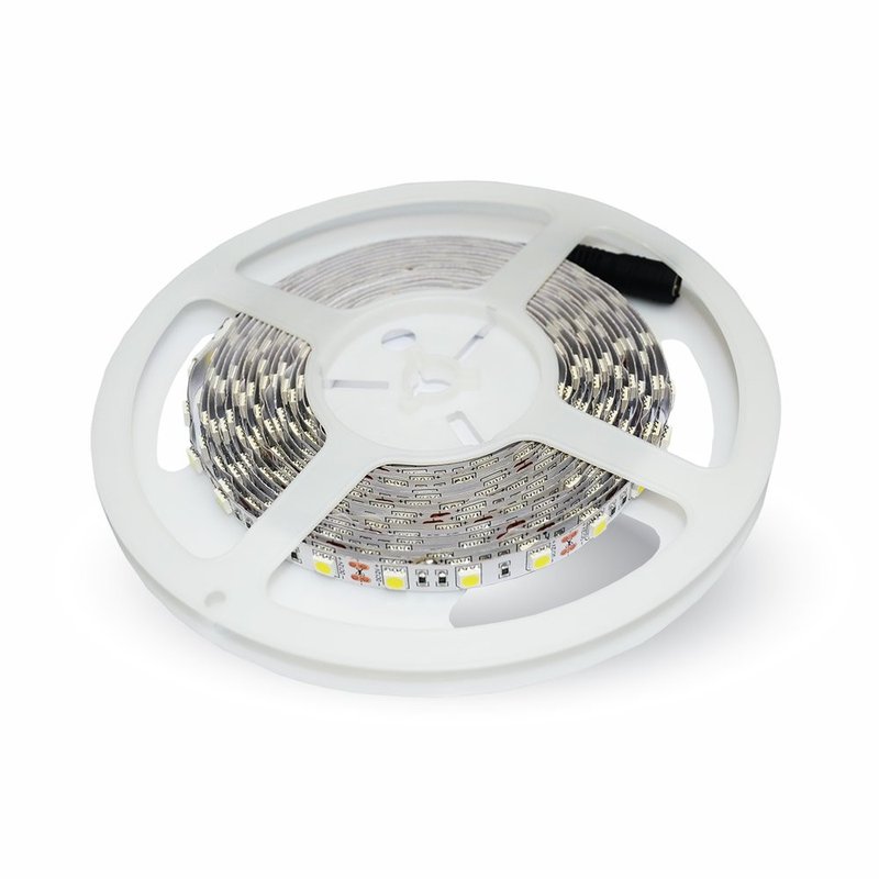24V Bobina Striscia LED 300 SMD 5050 9W/M Bianco Neutro IP20 5 Metri per Illuminazione Camion Barca SKU 212459
