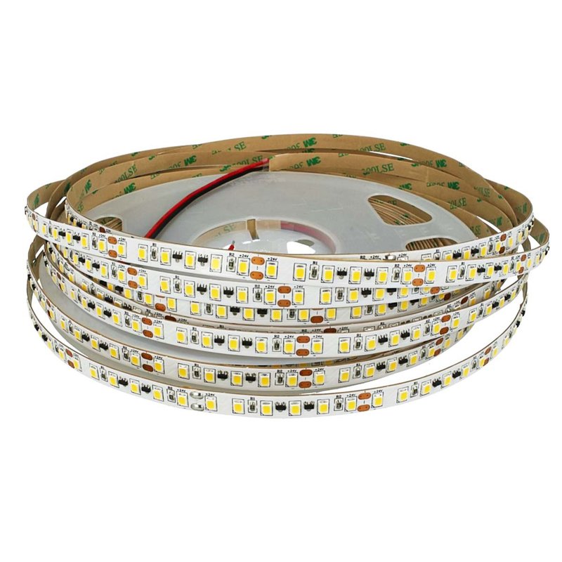 24V Striscia LED Corrente Costante 15 Metri IP20 6000K CRI 90 12W/M 100LM/W Passo 8mm