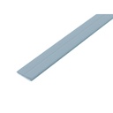 3 Metri Profilo Canalina Barra Alluminio Super Piatti Flessibile Spessore 2mm con Copertura Bianco Latte Tonda