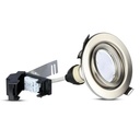 3 PZ Faretti LED Incasso Rotondo Orientabile 5W Carcassa Nichel Satinato 3000K Caldo con Lampada GU10 Sostituibile SKU 8884