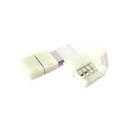 4 PZ Connettore Passo 10mm RGB Forma L per Allungare e Curvare Strip Led RGB e Mono Colore
