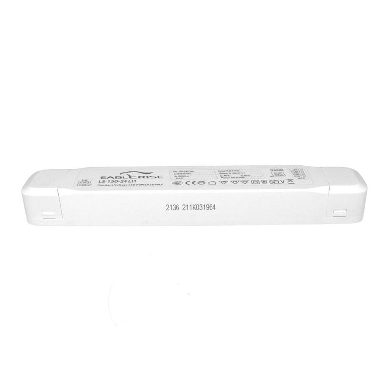 [CV32150] Alimentatore Trasformatore Lungo Sottile 24V 150W 6,25A Con Carcassa In Plastica Eaglerise LS-150-24 LI