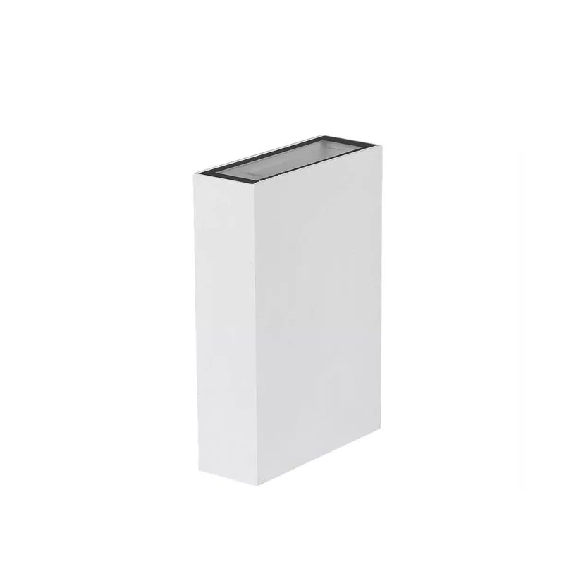 Applique Lampada LED da Muro Rettangolare 4W Colore Bianco 6500K IP65 Esterno Up-Down SKU-218562