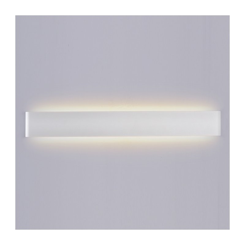 [LD0821N] Applique Lampada Led Da Parete Rettangolare 20W 4000K Up-Down con Doppio Fascio Luminoso Carcassa Bianca IP44 SKU-218536