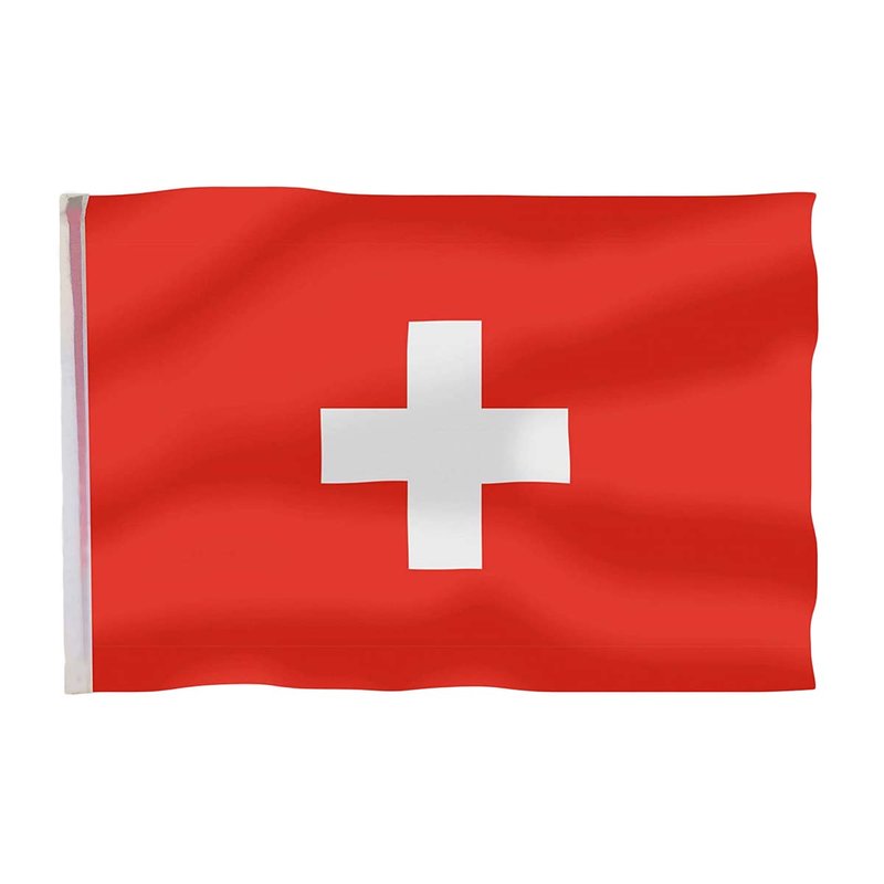 Bandiera Svizzera 145x90 cm in poliestere, con passante per asta
