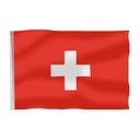 Bandiera Svizzera 145x90 cm in poliestere, con passante per asta