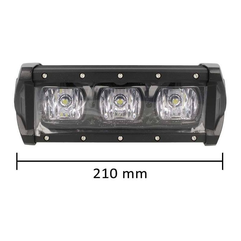 Barra Supplementare Led Fuoristrada Work Light Bar 21W 21cm 12V-48V 3X7W Lente Flood