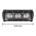 Barra Supplementare Led Fuoristrada Work Light Bar 21W 21cm 12V-48V 3X7W Lente Flood