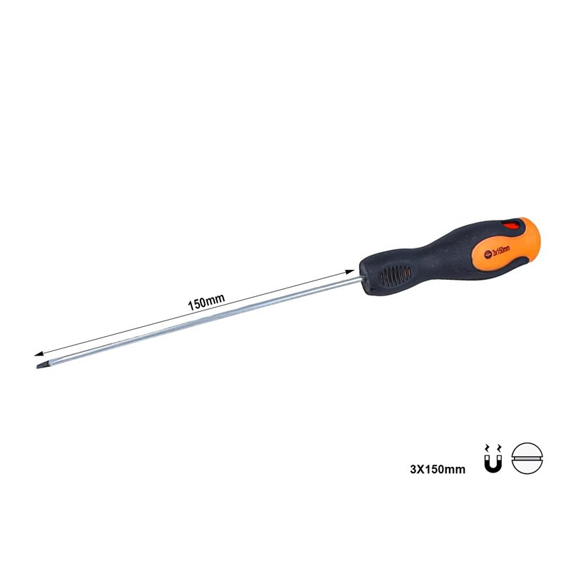 [AS13150] Cacciavite a Taglio 3X150mm Con Punta Magnetica
