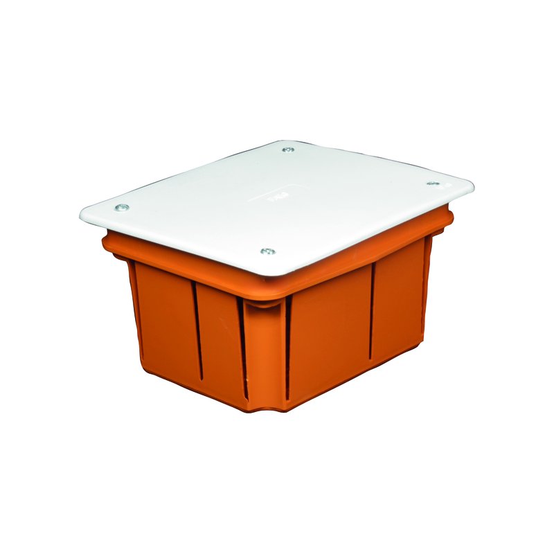 [FG10210] Cassetta Di Derivazione Da Incasso Muro IP40 Con Coperchio e Viti 119X96X70mm FAEG FG10210 PT02