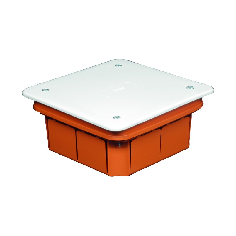 [FG10208] Cassetta Di Derivazione Da Incasso Muro IP40 Con Coperchio e Viti 92X92X45mm FAEG FG10208 PT01