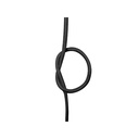 Cavo Elettrico Rivestito in Tessuto Colore Nero 2X0,75 Corda 1 Metro SKU-3778