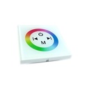 Centralina RGB Led Kit Controller Touch Panel Full Color Da Incasso Quadrata 12V 144W Sfondo Bianco TM08