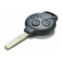 Chiave Telecomando Completa A4518203797 per SMART FORTWO 451 con Scheda Elettronica e Circuito 3 Tasti 434MHz Chip 7941 HITAG2 46 Transponder con Lama VA2