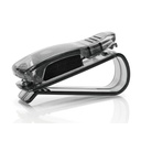 Clip Portaocchiali per Auto Da Parasole Colore Nero Supporto per Occhiali e Biglietti