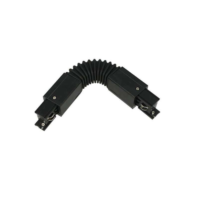 Connettore Giunto Curvabile Forma L Colore Nero Per Barra Sistema Binario Trifase CB40203