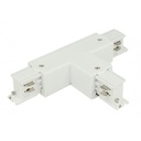 Connettore Giunto Forma T Sinistro Colore Bianco Per Barra Sistema Binario Trifase CB40103