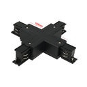 Connettore Giunto Forma X Colore Nero Per Barra Sistema Binario Trifase CB40201 CB40202 CB40203