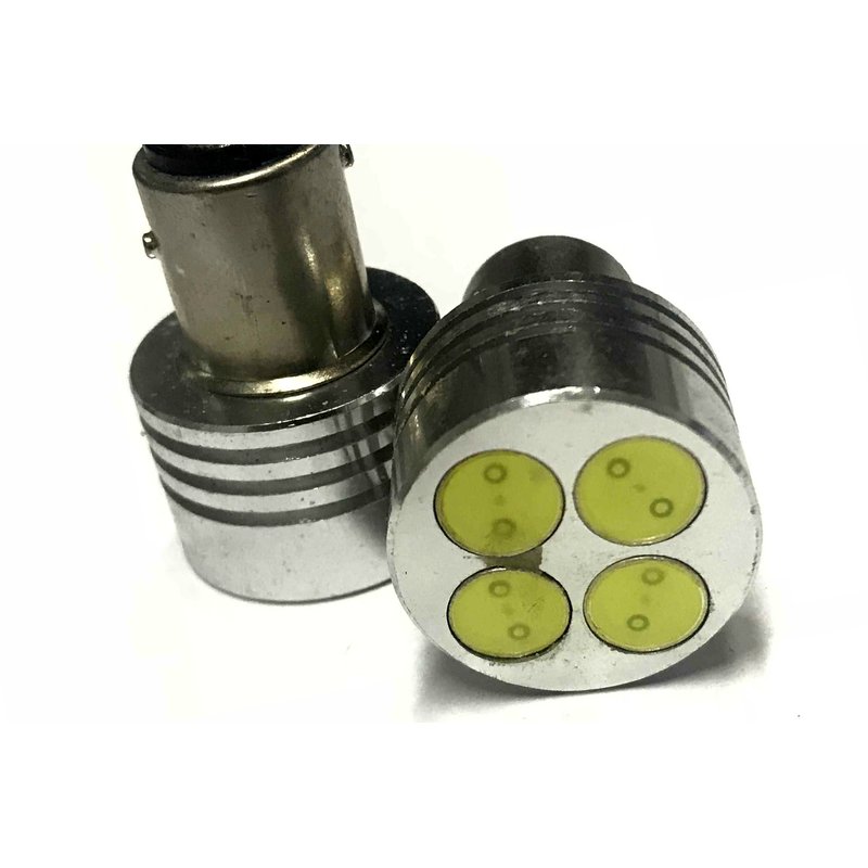 Coppia lampade LED BAY15D 1157 P21/5W bianco freddo 6000K 12V 4W, Power LED