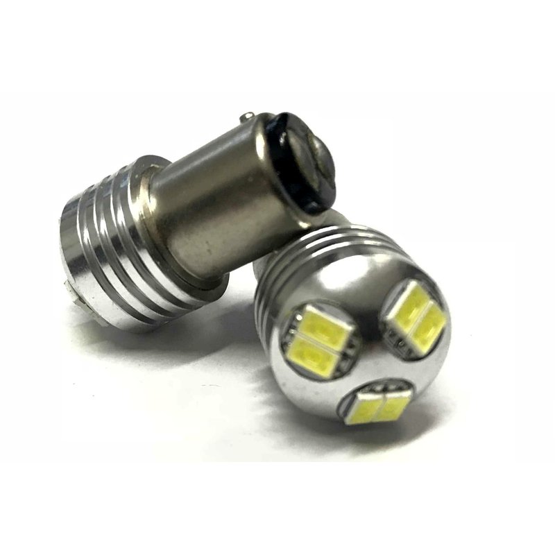 Coppia lampade LED BAY15D 1157 P21/5W, 6 SMD 5730, bianco freddo 6000K