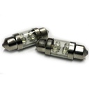 Coppia 2 Lampade LED T11 C5W siluro 31mm 12V bianco freddo 6000K, 4 LED F3