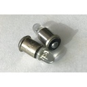 Coppia Lampadine LED T5 12V 0,2W con 1 LED F5 Blu per Cruscotto e Spie