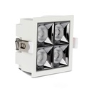 Faretto LED Quadrato da Incasso 16W Samsung UGR<19, 1280 lm, Fascio 38°