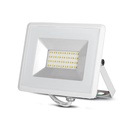 Faro Led Flood Light 20W Carcassa Bianca IP65 Freddo 6400K Super Slim SKU-215951