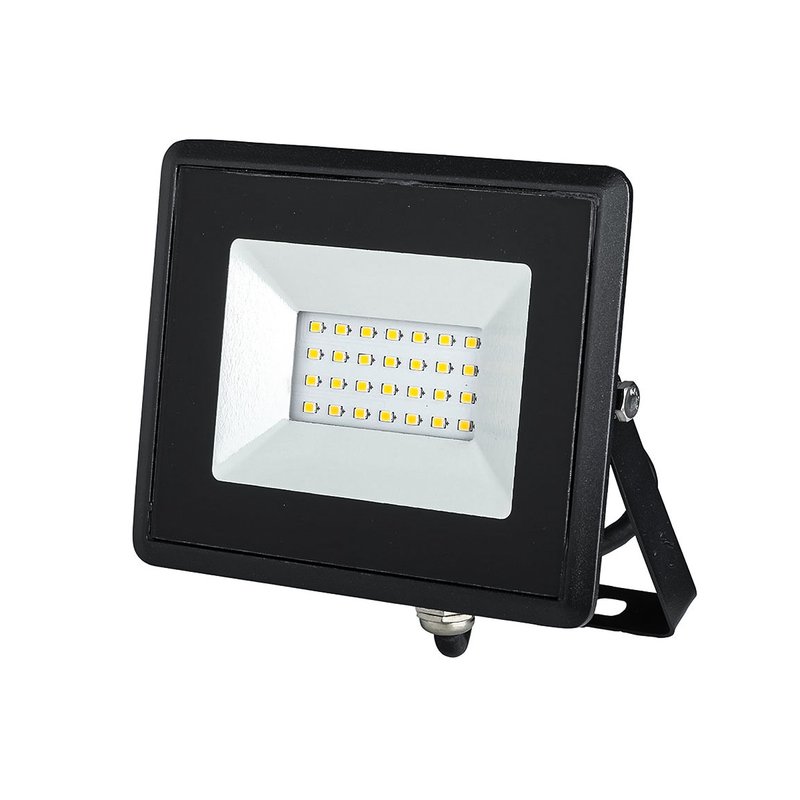 Faro Led Flood Light 20W Carcassa Nera IP65 Freddo 6400K Super Slim SKU-215948