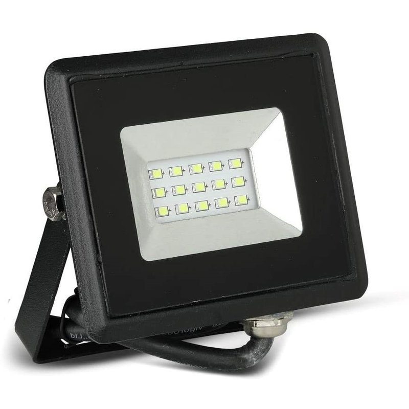 Faro Proiettore Led Flood Light 10W Colore Verde IP65 Interno Esterno Carcassa Nera SKU-5988
